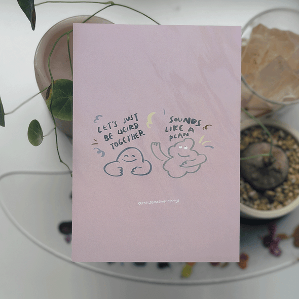 Let's be weird | Holographic Postcard