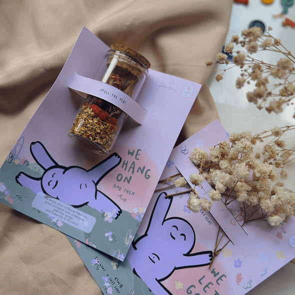 We hang on and then we let go - Mini Buddy Tea Collab