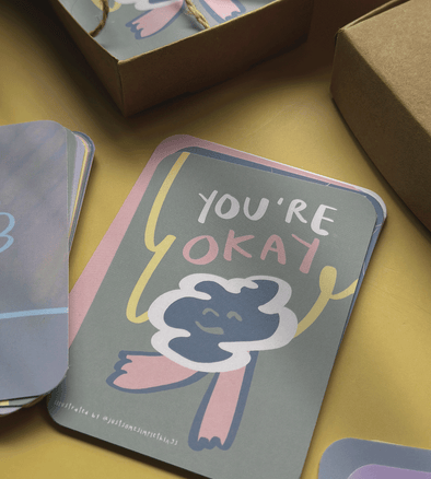 You're okay - Mini Illustration Cards Set