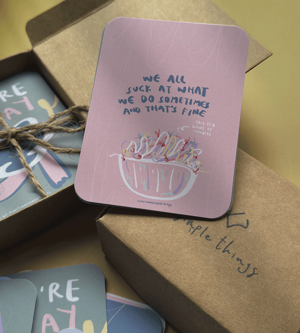 You're okay - Mini Illustration Cards Set