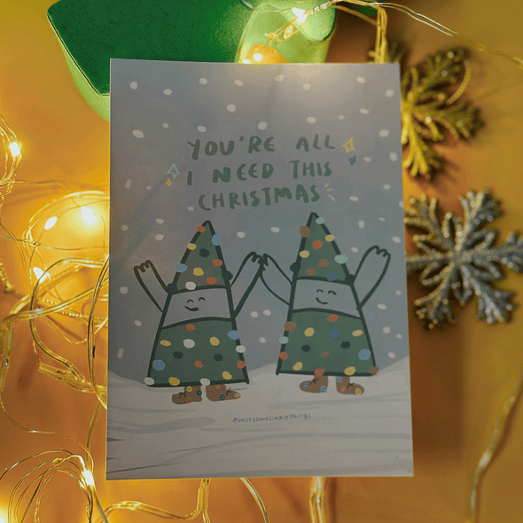 You're all I need this Christmas | Postcard