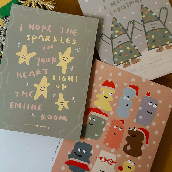 I hope the sparkles in your heart | Postcard