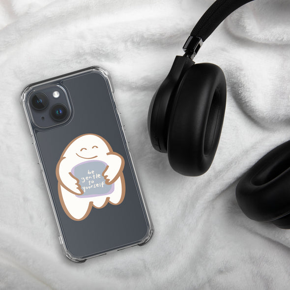 Be gentle with yourself Transparent iPhone Case