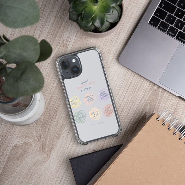 When Anxiousness kicks in Transparent iPhone Case