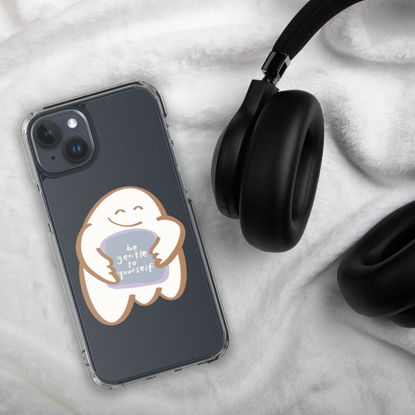 Be gentle with yourself Transparent iPhone Case