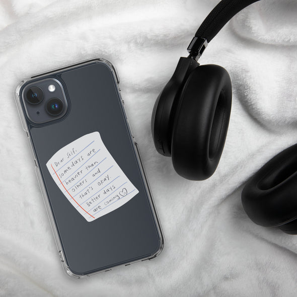 Dear Self Transparent iPhone Case