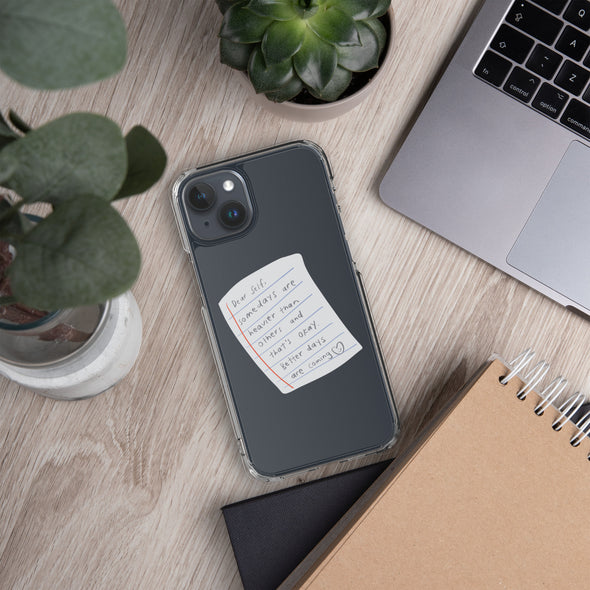 Dear Self Transparent iPhone Case