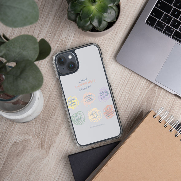 When Anxiousness kicks in Transparent iPhone Case