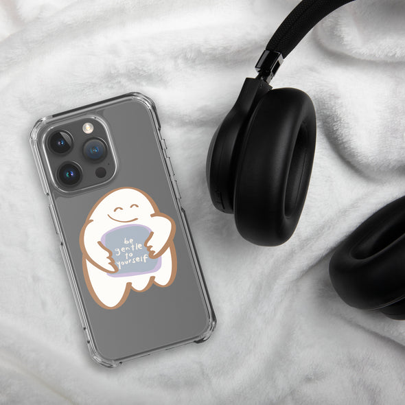 Be gentle with yourself Transparent iPhone Case