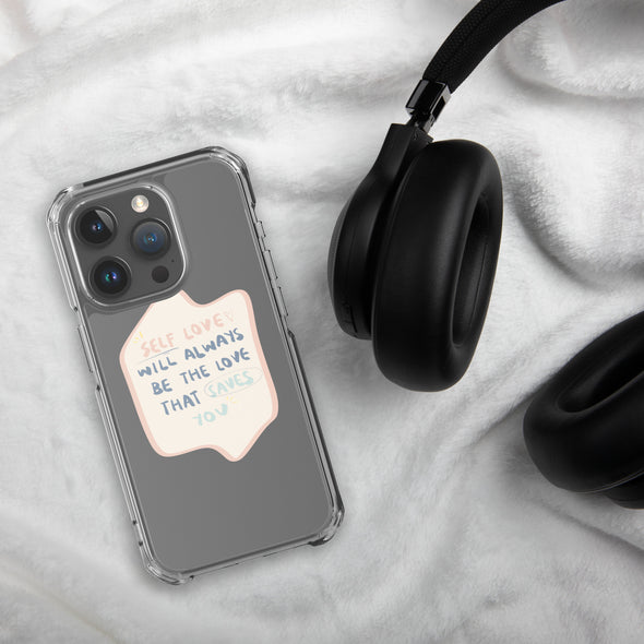 Self love Transparent iPhone Case