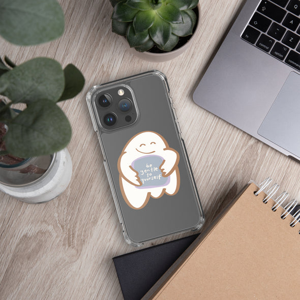 Be gentle with yourself Transparent iPhone Case