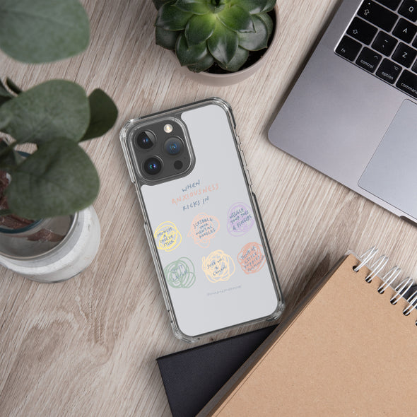 When Anxiousness kicks in Transparent iPhone Case