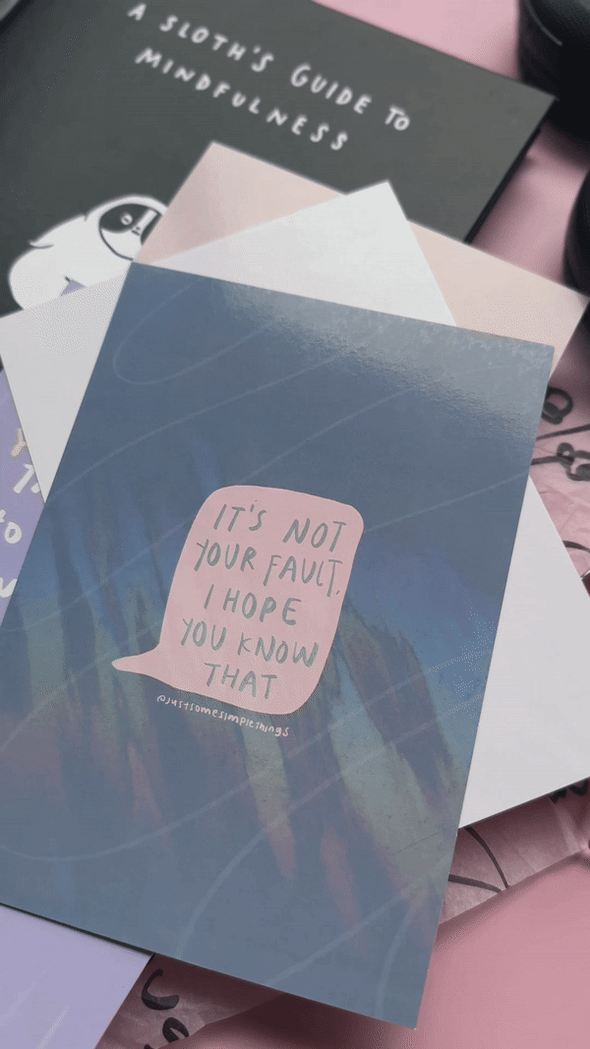 It's not your fault | Holographic Postcard
