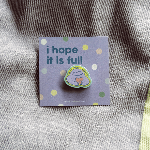 How is your heart pastel pin