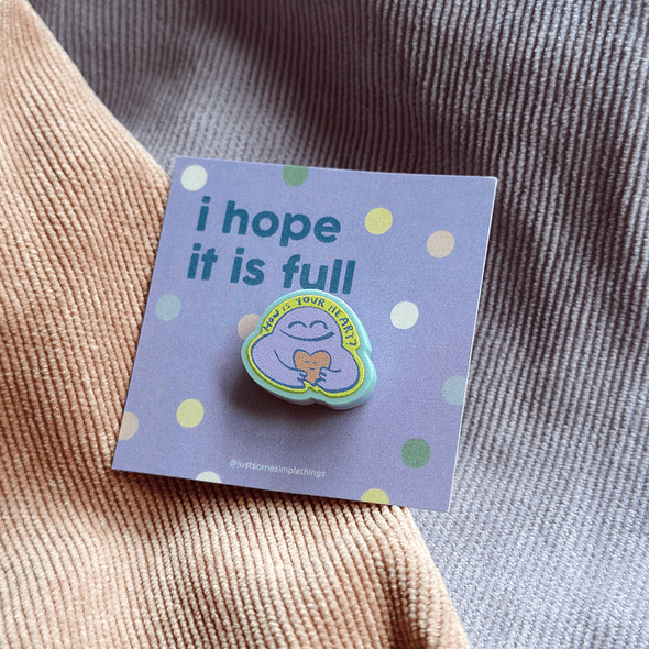 How is your heart pastel pin