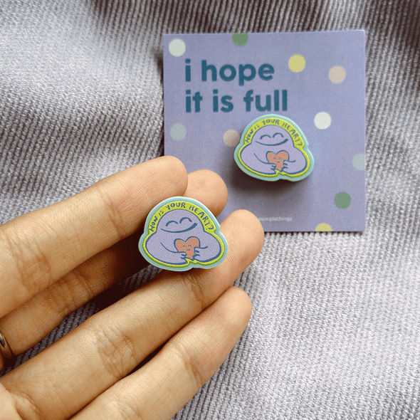 How is your heart pastel pin