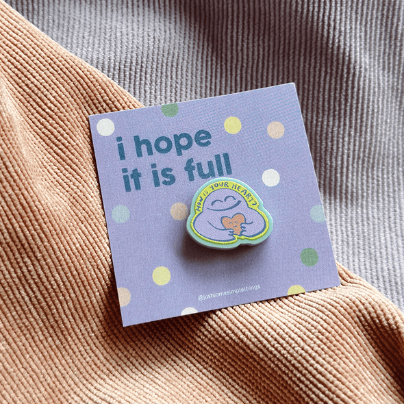 How is your heart pastel pin