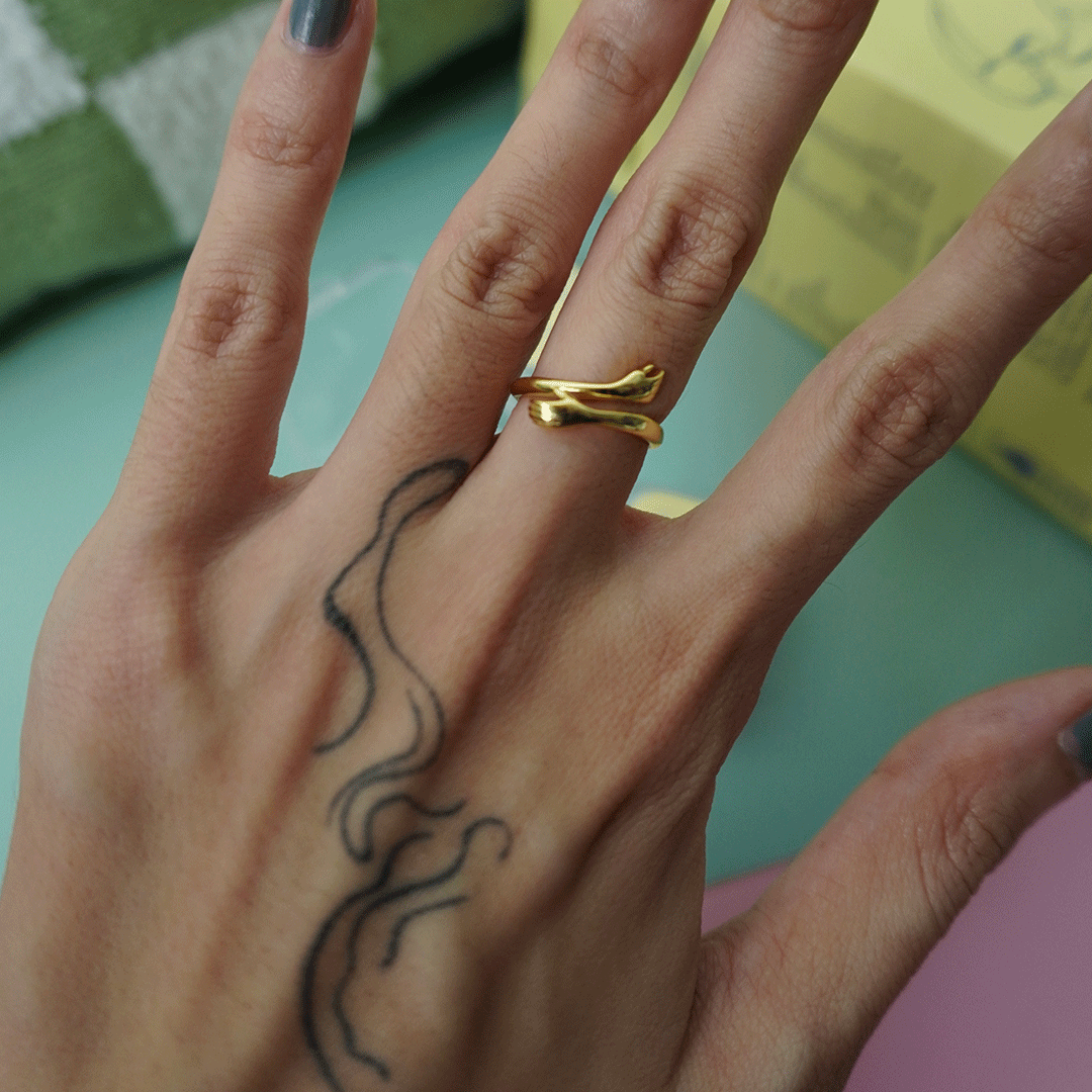 ★24-25FW新作★threetimes★Hug ring ☆早期完売☆threetimes☆Hug ring☆日本未入荷☆追跡付