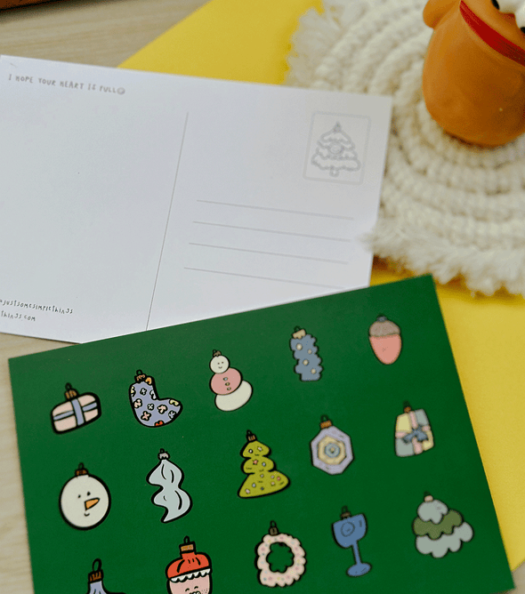 Little simple merry things | Postcard