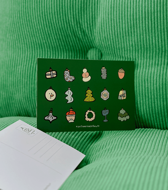 Little simple merry things | Postcard