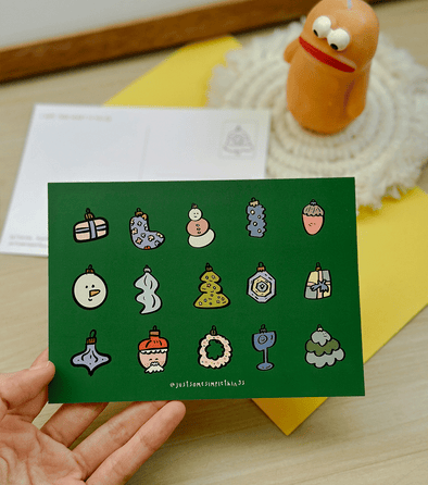 Little simple merry things | Postcard