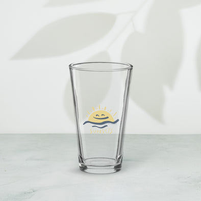 Sunset Shaker pint glass