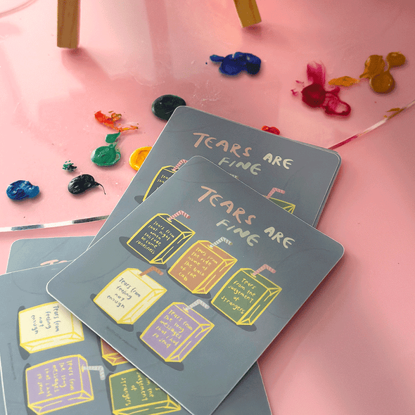 Tear are fine sticker
