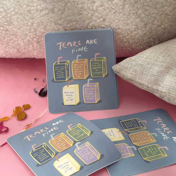 Tear are fine sticker