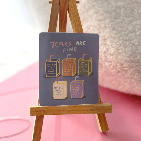 Tear are fine sticker
