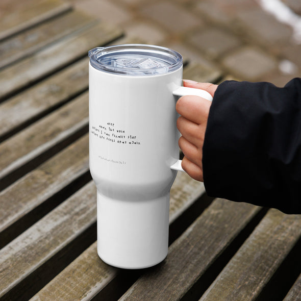 down the void Travel mug