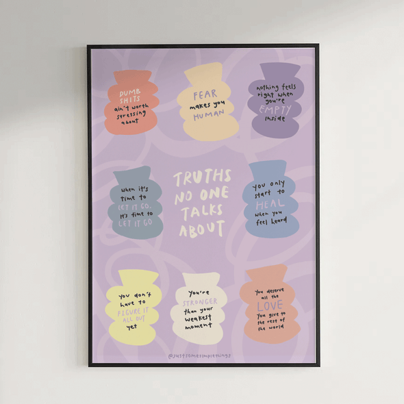 Truths no one talks about | A4 print