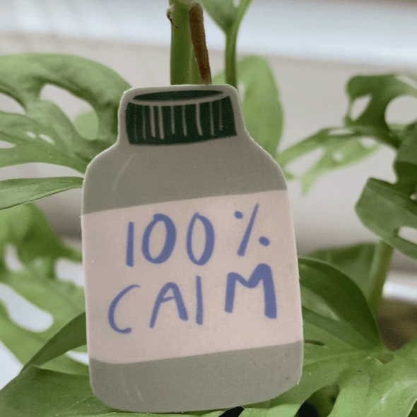 100% Calm Sticker