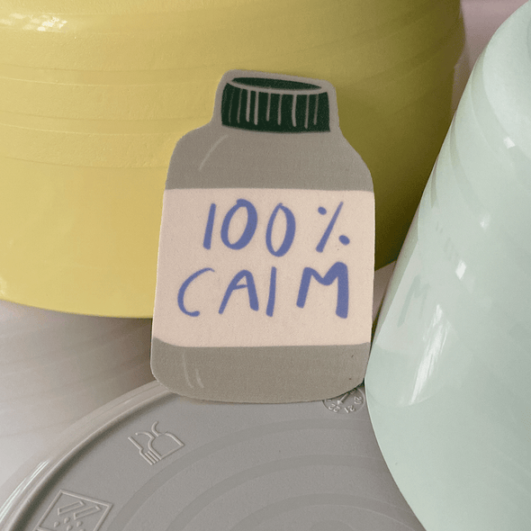 100% Calm Sticker