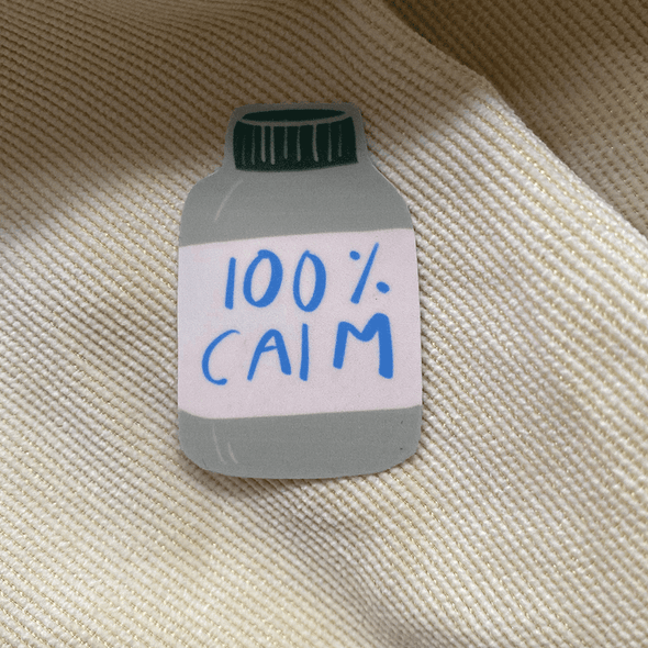 100% Calm Sticker