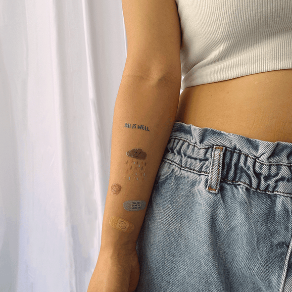 Nodspark x Simple Things - Slowly but Surely Temporary Tattoos