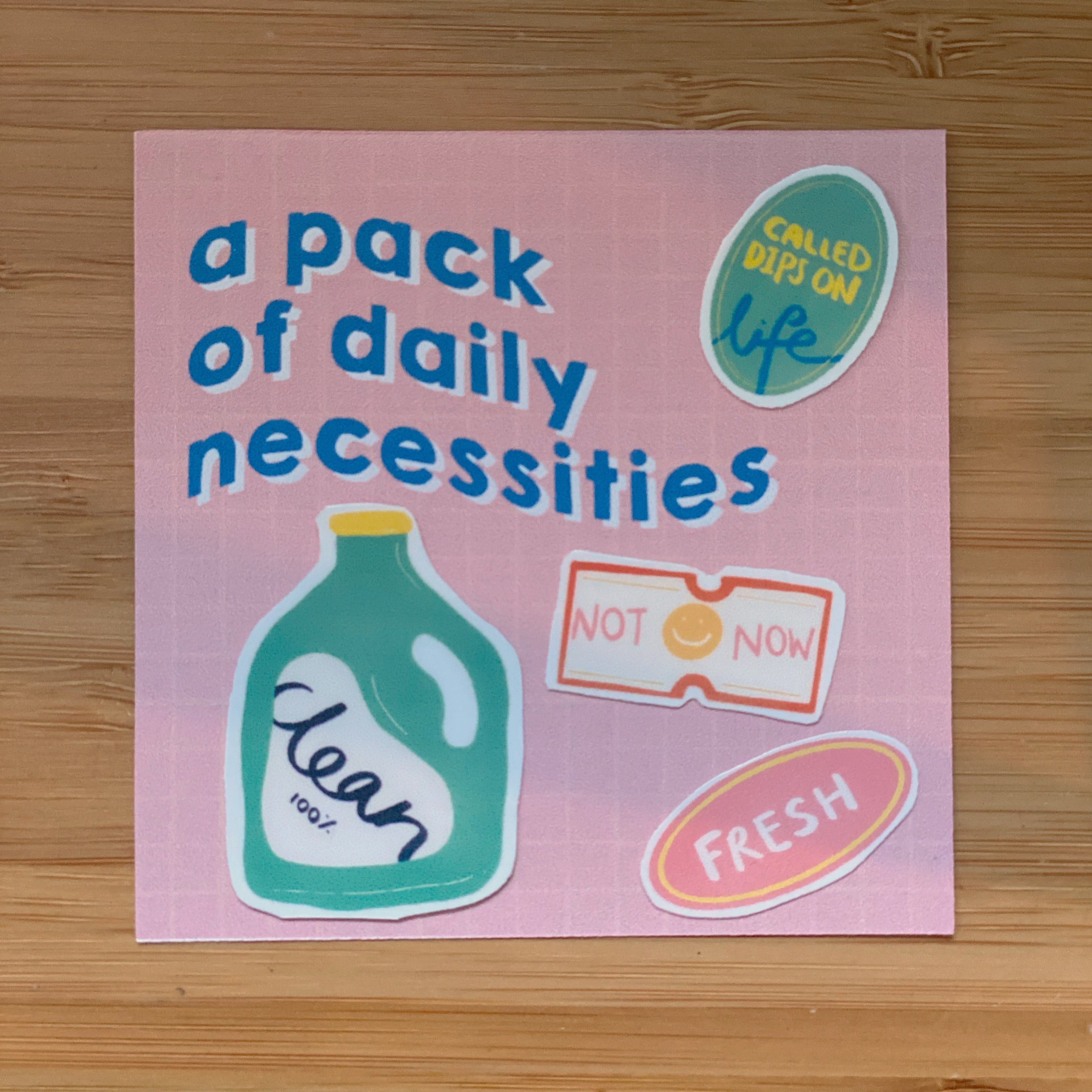 Basic Needs Sticker Daily Necessities Sticker Pack – Justsomesimplethings