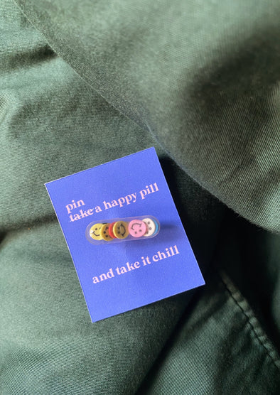 Happy Pill Pin