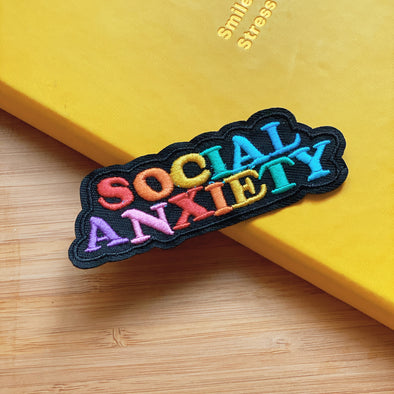 Social Anxiety Iron On Patch - Thewearablethings
