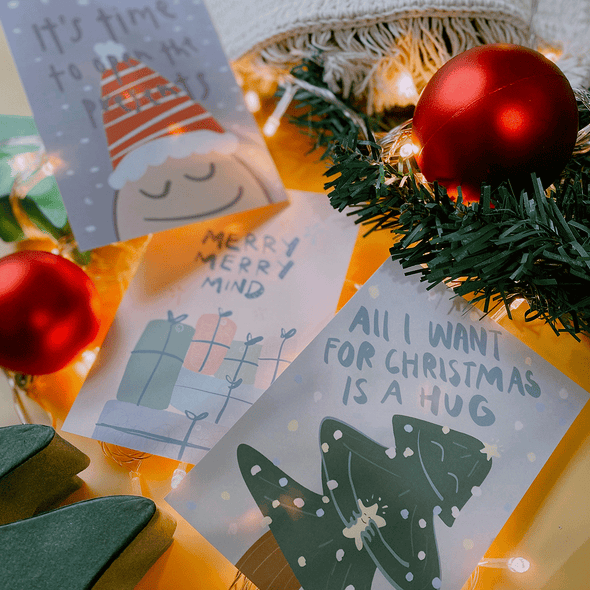 It's time to open the presents | Postcard