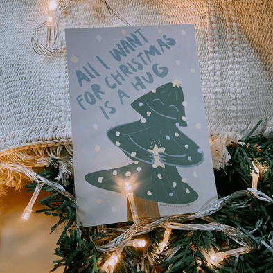 All i want for Christmas is a hug | Postcard