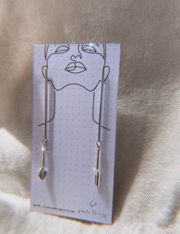 Essie Mini Utensils Drop Earrings