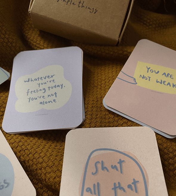 Endings are new beginnings - Mini Illustration Cards Set