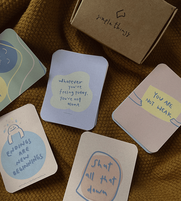 Endings are new beginnings - Mini Illustration Cards SetEndings are new beginnings - Mini Illustration Cards Set