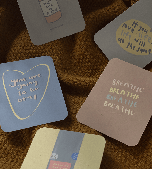 Endings are new beginnings - Mini Illustration Cards Set