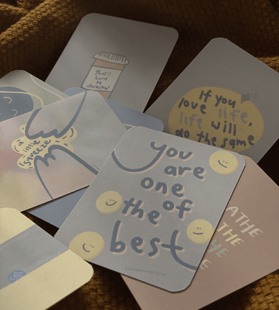 Endings are new beginnings - Mini Illustration Cards SetEndings are new beginnings - Mini Illustration Cards Set