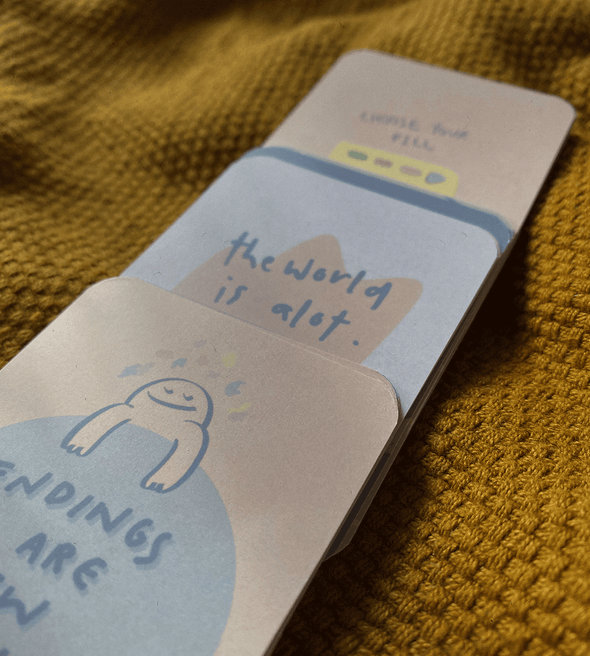 Endings are new beginnings - Mini Illustration Cards Set