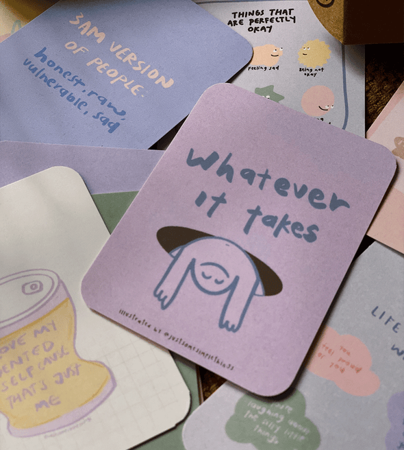 Whatever it takes - Mini Illustration Cards Set