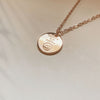 Surely but Slowly Mini Round Disk Necklace