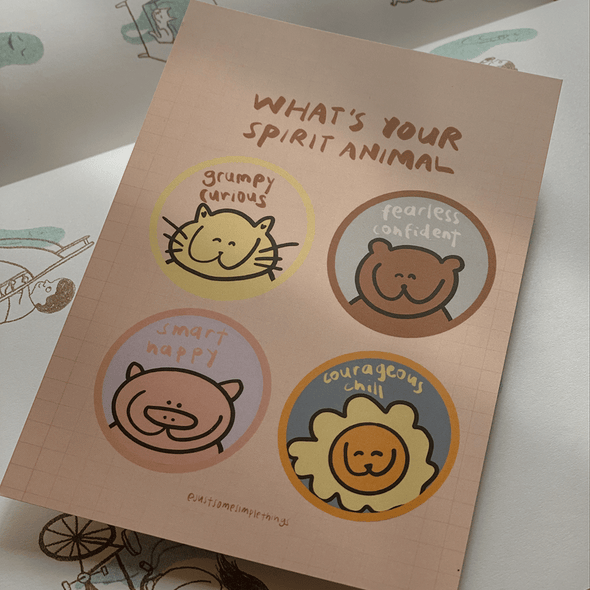 What's your spirit animal | Postcard