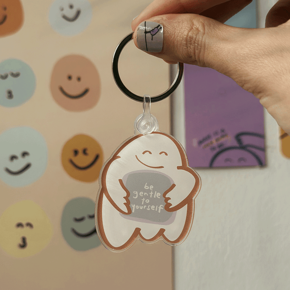 Be gentle to yourself Keychain